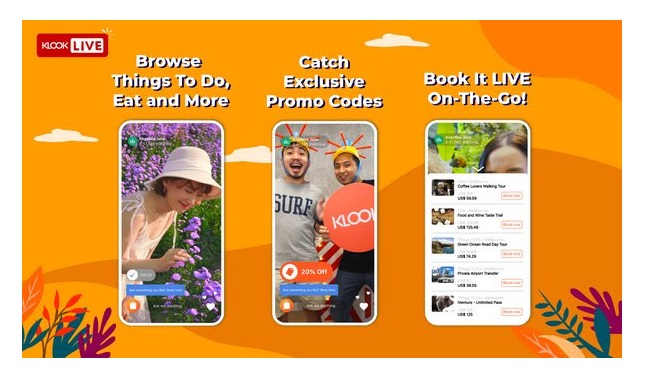Klook’s food, travel offerings can now not only be read, but also watched through new feature Klook Live!