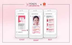 POND's Skincare Advisor Live on Shopee