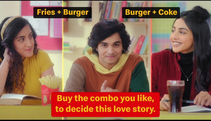 McDonald’s India personifies coke, burger, fries in new #MatchedByYou campaign