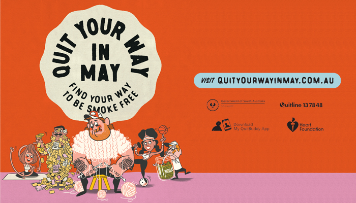 SA govt new campaign 'quit your way in may'