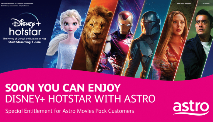 Disney+ Hotsuite now distributed in MY through Astro