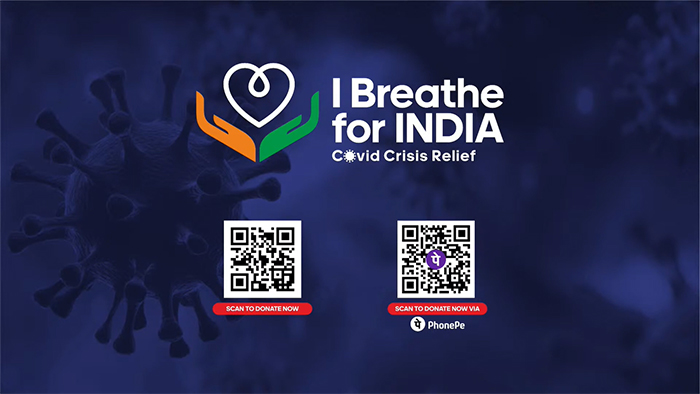 i breathe for india campaign tie giveindia