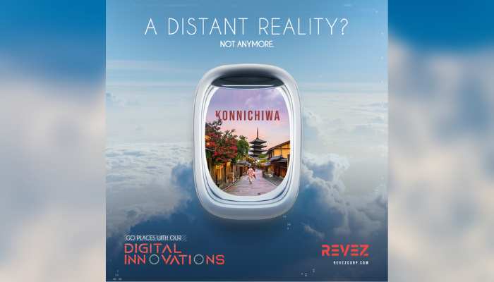 B2B tech REVEZ debuts first-ever web AR experience–a travel-inspired DOOH campaign