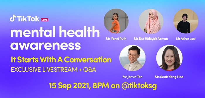 TikTok Singapore launches new live stream for mental health awareness