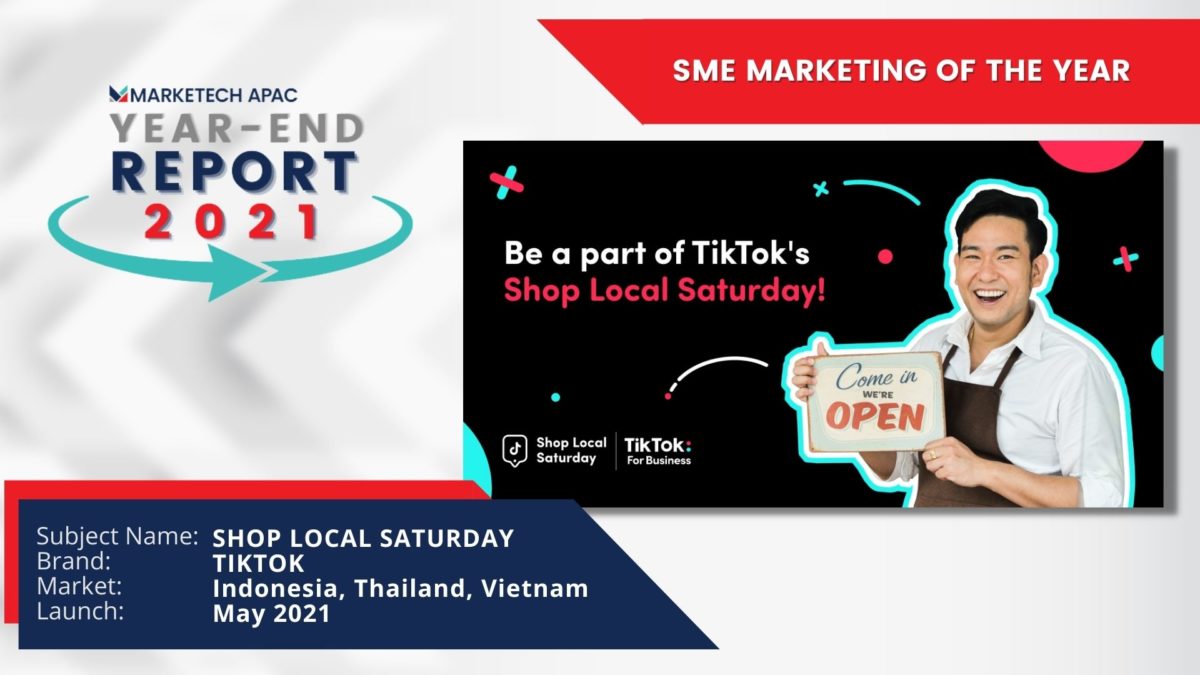 SME Marketing Of The Year: TikTok’s ‘Shop Local Saturday’