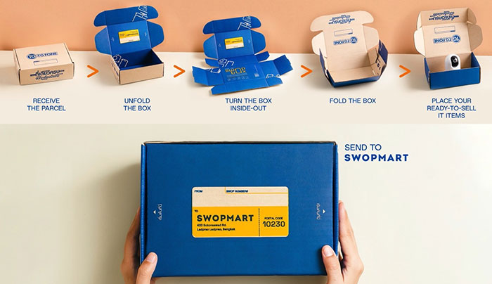 Thai gadget trading platform SWOPMART launches specially made parcel to reduce e-waste