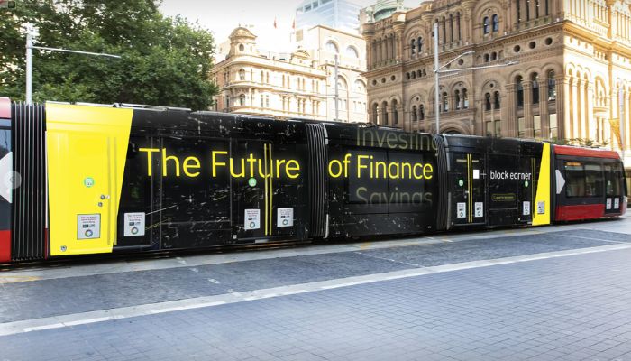 Aussie fintech Block Earner launches first-ever OOH campaign in Sydney