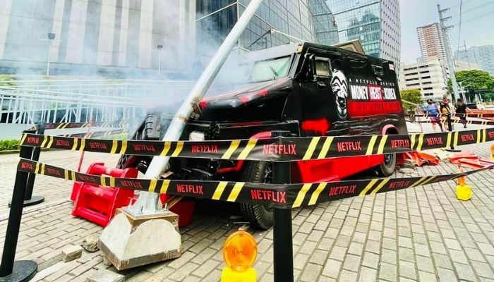 Netflix PH’s campaign for Money Heist Korea depicts the heist–quite literally
