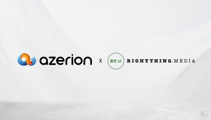 Azerion ties with Right Thing Media to offer social impact messaging within in-game advertising campaigns across APAC
