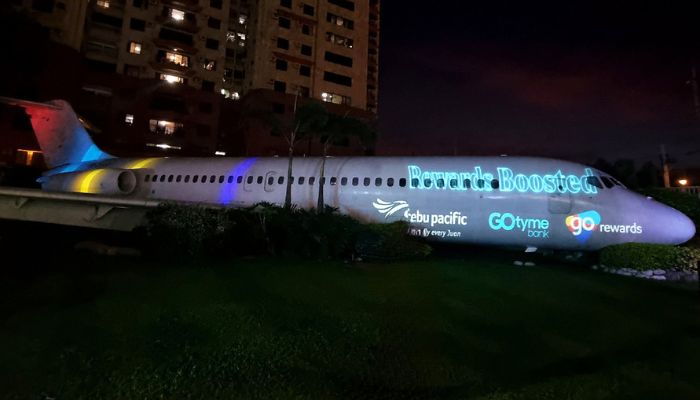 GoTyme Bank marks partnership with Cebu Pacific with an actual airplane activation