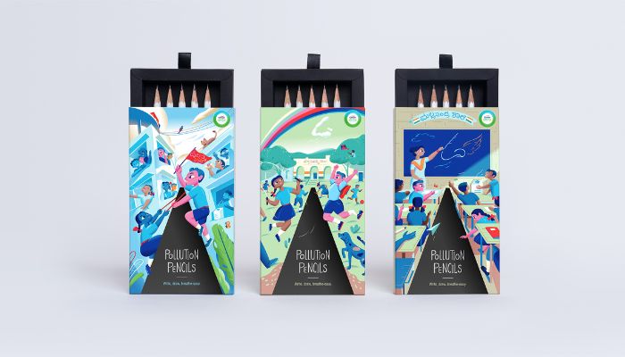 This campaign for clean air turns pollution by-products into pencils