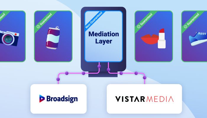 Vistar Media, Broadsign announce mutual integration of mediation layers for OOH media