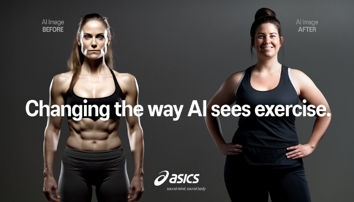 ASICS’ new campaign calls out AI in distorting real benefits of exercising