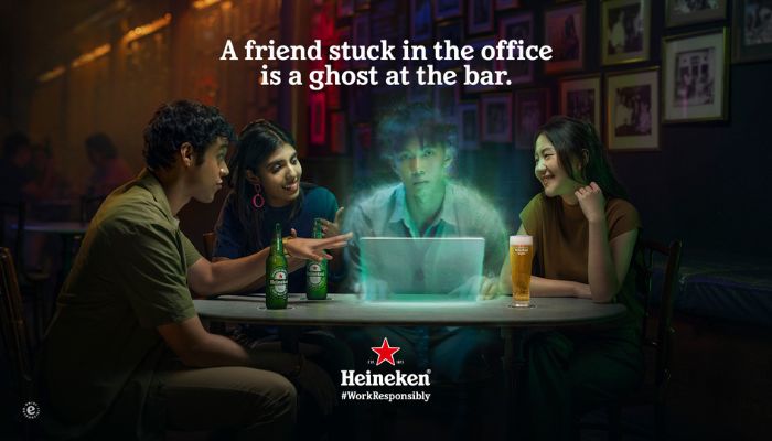 What does ghosting your friends actually look like? Heineken’s latest ‘spooky’ ad shows us what