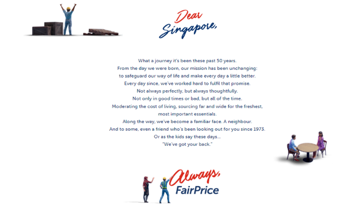 FairPrice Group commemorates 50th anniversary with a love letter honouring frontliners