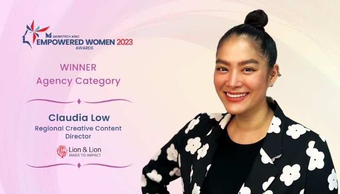 #EmpoweredWomen2023: Lion & Lion’s Claudia Low on leading the charge in trailblazing creativity