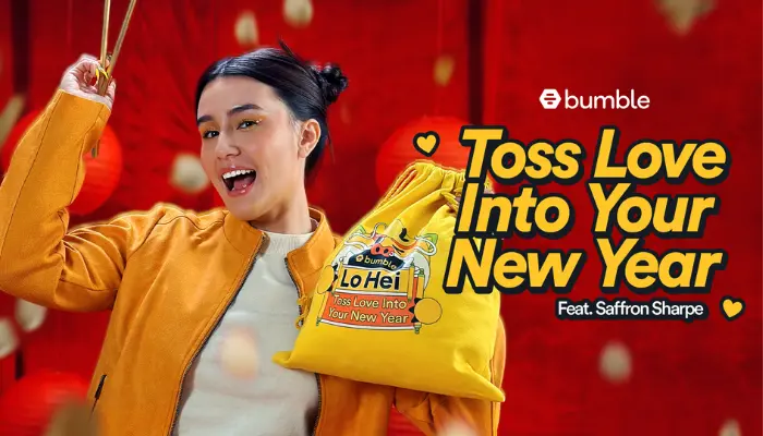 Bumble celebrates the Lunar New Year with a Valentine’s Day twist in latest CNY campaign