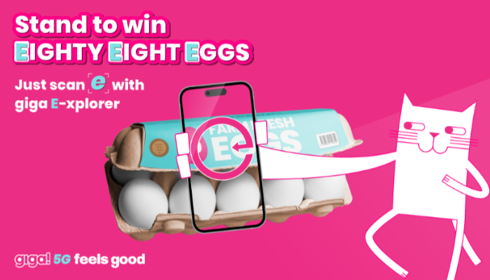 Giga! makes letter ‘e’ scannable for prizes through AR filter campaign along with new 5G eSIM launch