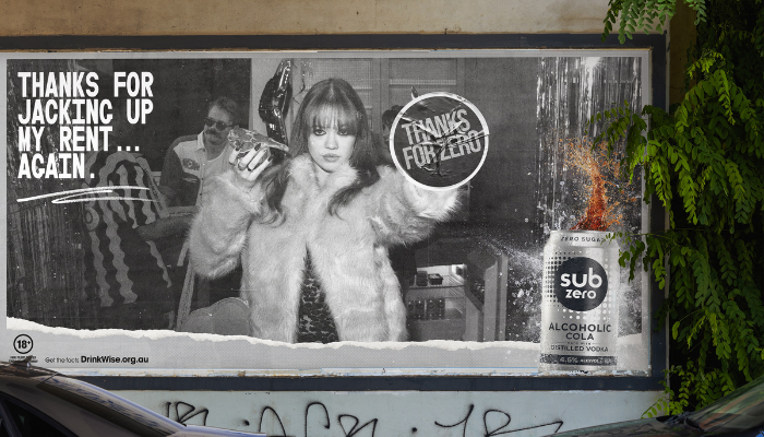 Reimagined Sub Zero alcoholic cola returns for Gen Z with ‘Thanks for Zero’ campaign