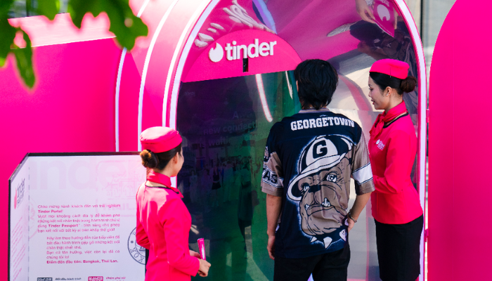 Tinder links people in Thailand, Vietnam through real-life ‘Passport’ portal activation