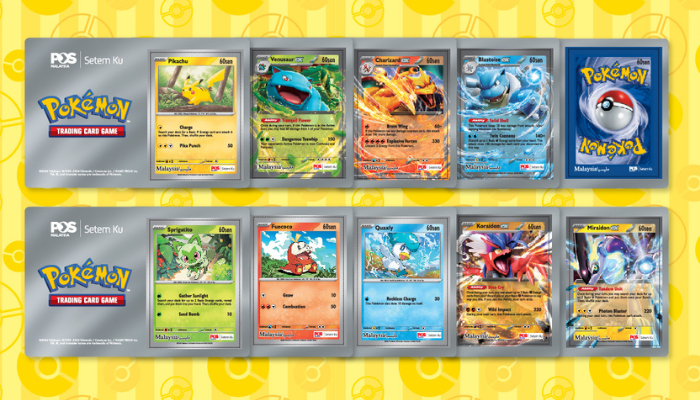 Pos Malaysia rolls out special stamp set featuring Pokémon TCG