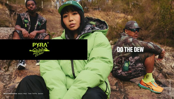 Mountain Dew drops gorpcore-inspired ‘Dew Drip’ capsule with streetwear label PYRA