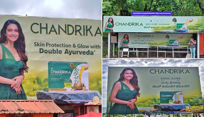 Wipro Chandrika Soap OOH campaign India