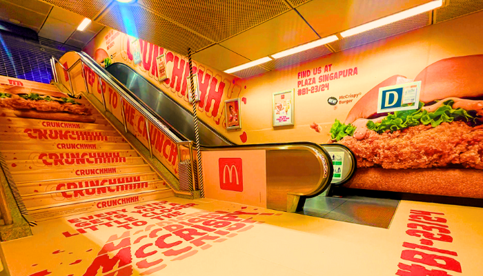 MCDONALD'S SG MCCRISPY BURGER STAIRS