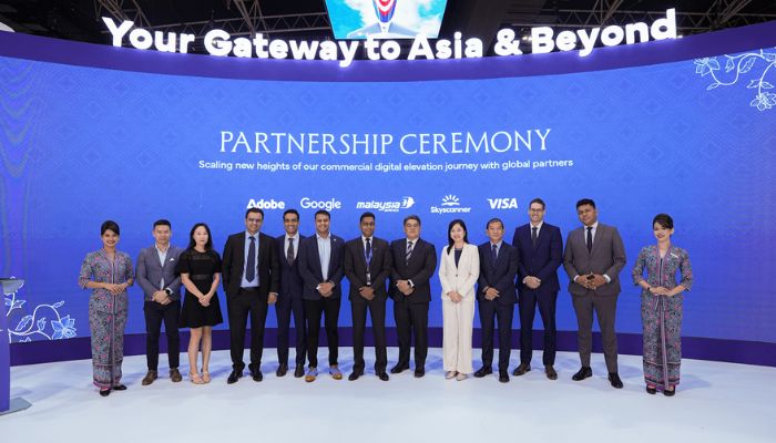 马来西亚航空集团与地标全球合作伙伴关系图表新的数字高度