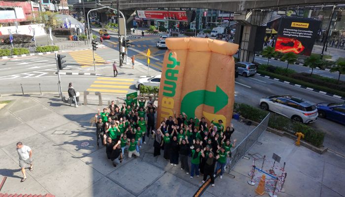 Subway MY unveils giant 3D installation at Bukit Bintang to launch ‘The Ultimate Footlong Meal’