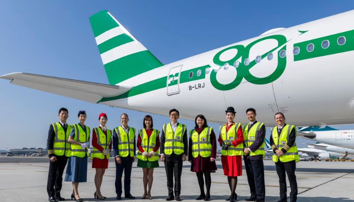Cathay Pacific 80 years together aircraft main