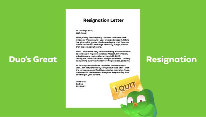 Duolingo Great Resignation Campaign