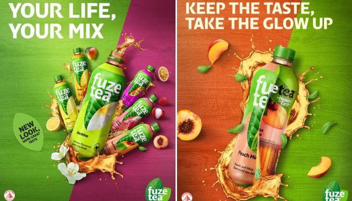 Fuze Tea brand refresh main