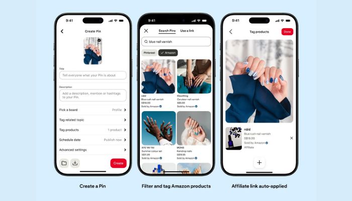 Amazon Storefront linking to Pinterest