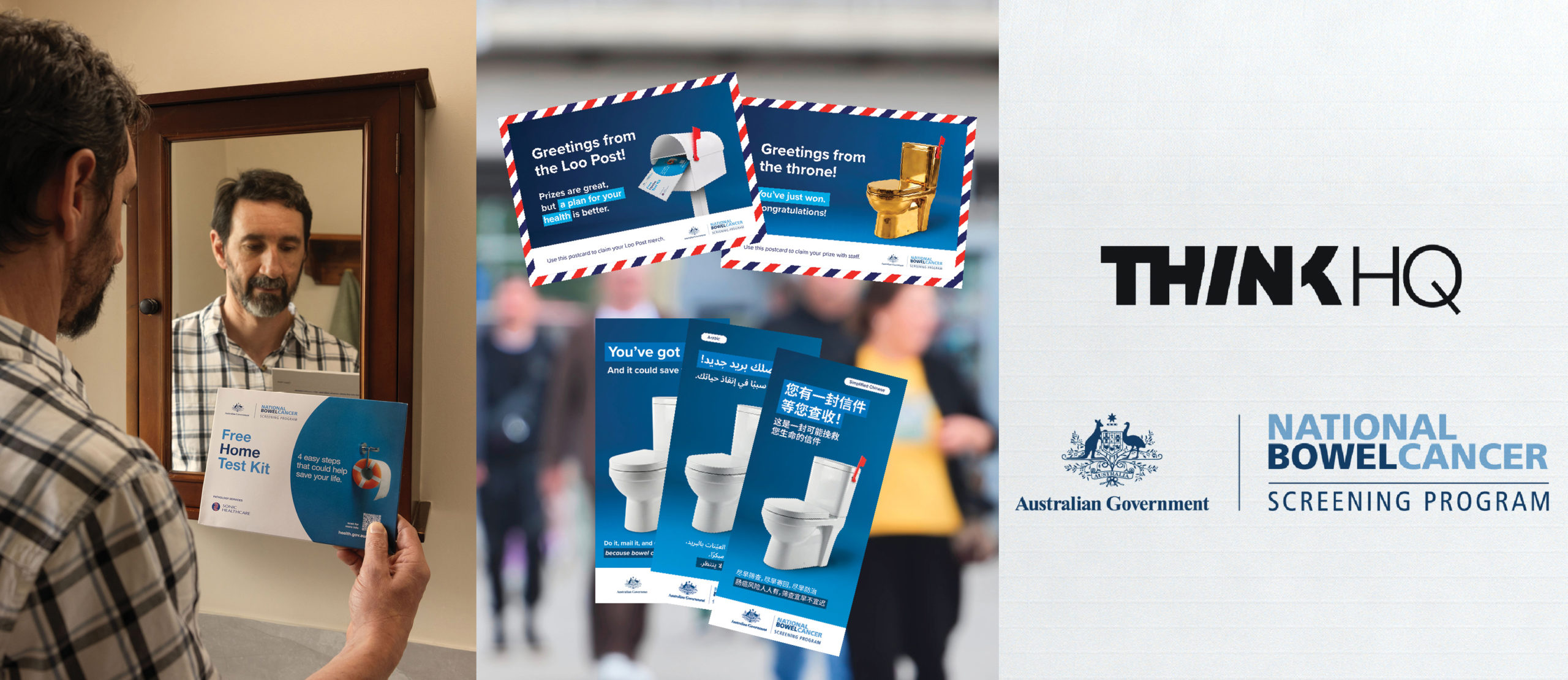 The Australian Government x Think HQ Bowel Cancer Screening