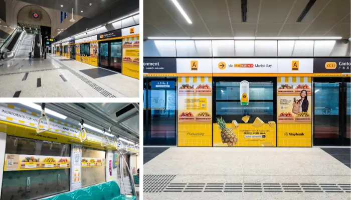 Maybank Circle Line campaign