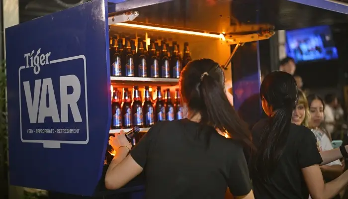 Tiger® Beer Turns Football's Tension into Refreshment with TigerVAR Activation in Singapore
